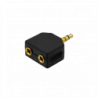 MACROTEL Y-AUDIO 2-3,5MM-H 1-3,5MM-M STEREO ADAPTADOR COPLA Phone-1/8