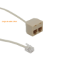 Y 2-RJ11-Hembra 1-RJ11-Macho 6P4C RJ14