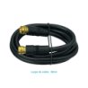 MACROTEL Cable RG59 Coaxial F-M F-M 1mt Negro TV-Cable