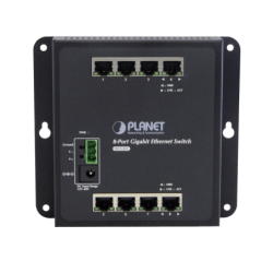 PLANET 8-1000 Switch Industrial no-Admin Plano/DIN req/12-48VDC IP30