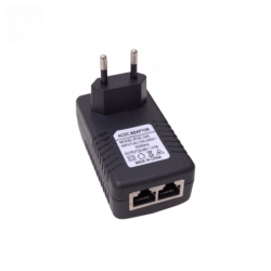 48VDC 24W 0,5A inyector PoE Pasivo sin-Norma sin-tierra 100-240VAC