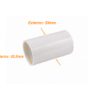 LINKCHIP 25mm Copla PVC para Tubo Blanco