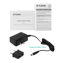 D-LINK 5-1000 Gigabit Switch Desktop no-Administrable no-Rack