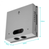 60W 12VDC 5A 4-Salida Gabinete-llave Piloto 100-240VAC Fuente Poder