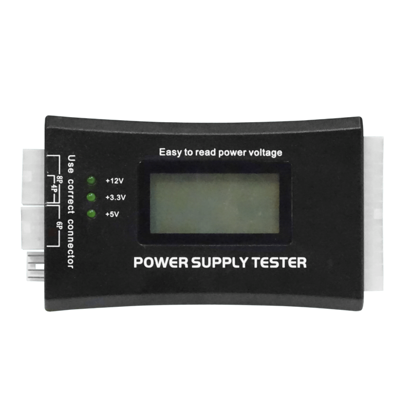 Tester Digital Fuente Poder para PC ATX BTX ITX 24-PIN SATA-IDE