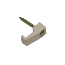 KALOP 100-UN Nº8 Blanca 2,45x7mm Clavo-14x1,8mm Zincado Sujeta-Cable
