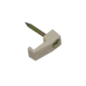 KALOP 100-UN Nº8 Blanca 2,45x7mm Clavo-14x1,8mm Zincado Sujeta-Cable