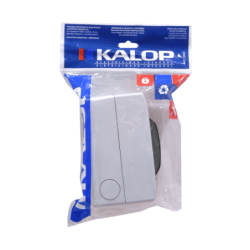 KALOP c/Tapa 18mm-Ancho 46mm-Alto Caja Plastica p/Automaticos Riel Din