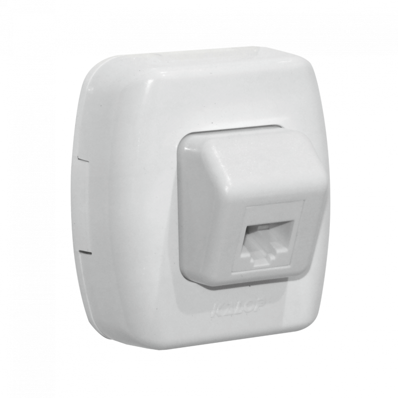 KALOP Roseta RJ45 Cat.5 Sobrepuesta Tekna Blanca KS39659