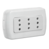 KALOP 3-Enchufes Sobrepuesto Blanco con-Tierra Tekna KS39673