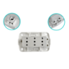 KALOP 3-Enchufes Sobrepuesto Blanco con-Tierra Tekna KS39673