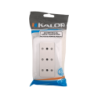 KALOP 3-Enchufes Sobrepuesto Blanco con-Tierra Tekna KS39673