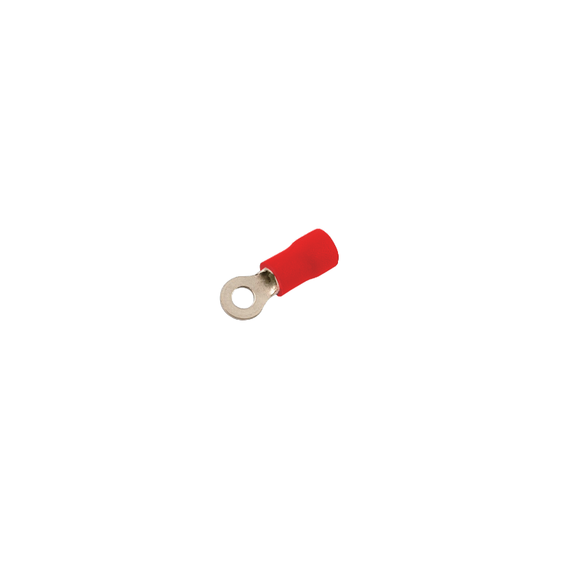 Ojo-3,2mm 0,5-1,5mm2-Cable 100-unids. Conector Rojo Aislado PVC