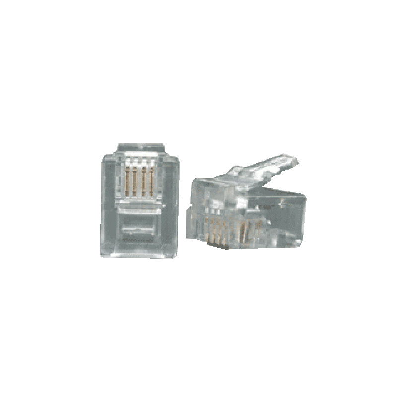LINKMADE 10-unidades RJ11 6P4C Macho Conector Crimpeable