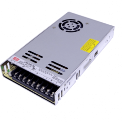 MEANWELL 350W 48V 7,3A Ajust. Metalica Regleta Fuente Poder c/Vent.