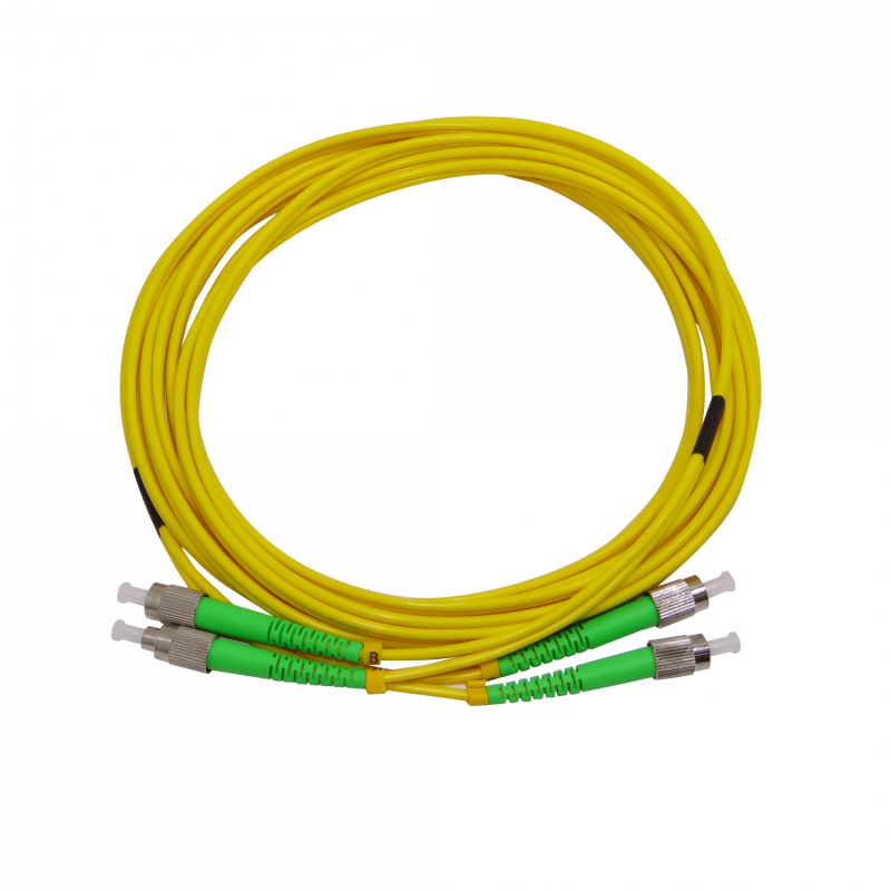 5mt FC/APC-FC/APC MonoModo SM Duplex Jumper Cable Fibra 9/125um 3mm