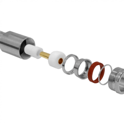 UHF-Hembra LMR600 PL259 Conector Atornillable Soldable CA600
