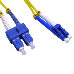 1mt LC-SC/UPC MonoModo SM Duplex Jumper Cable Fibra 9/125um 3mm