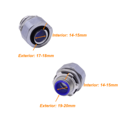 Metalico 20mm 1/2-Pulg Prensa Estopa para Flexible Aislacion IP65