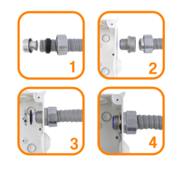 Metalico 20mm 1/2-Pulg Prensa Estopa para Flexible Aislacion IP65
