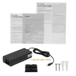 D-LINK req-Cable 8-1000-PoE48V-af 64W-total Switch Smart inc-54V-85W