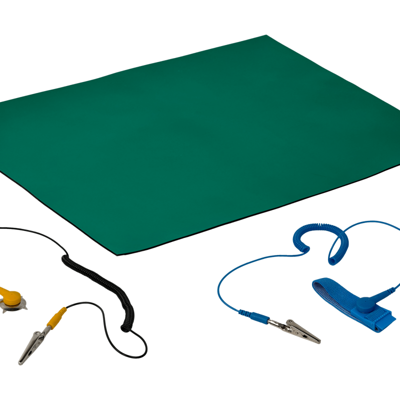 Alfombra Antiestatica 30x40cm cable-100cm-Pinza 8BM-401A