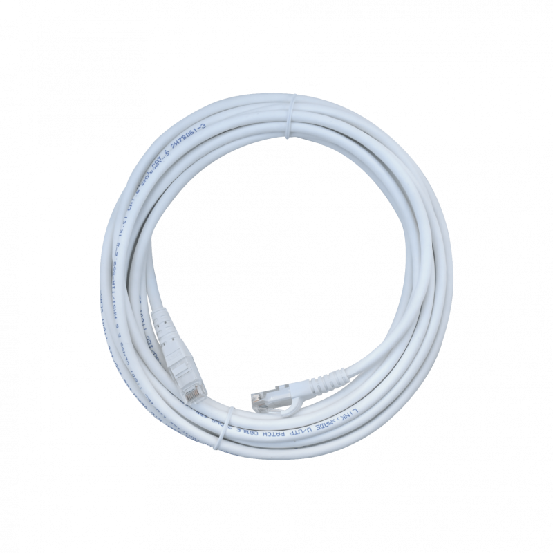 LINKMADE 5mt Cat6 U/UTP Blanco LSZH Cable Patch Inyectado Multifilar