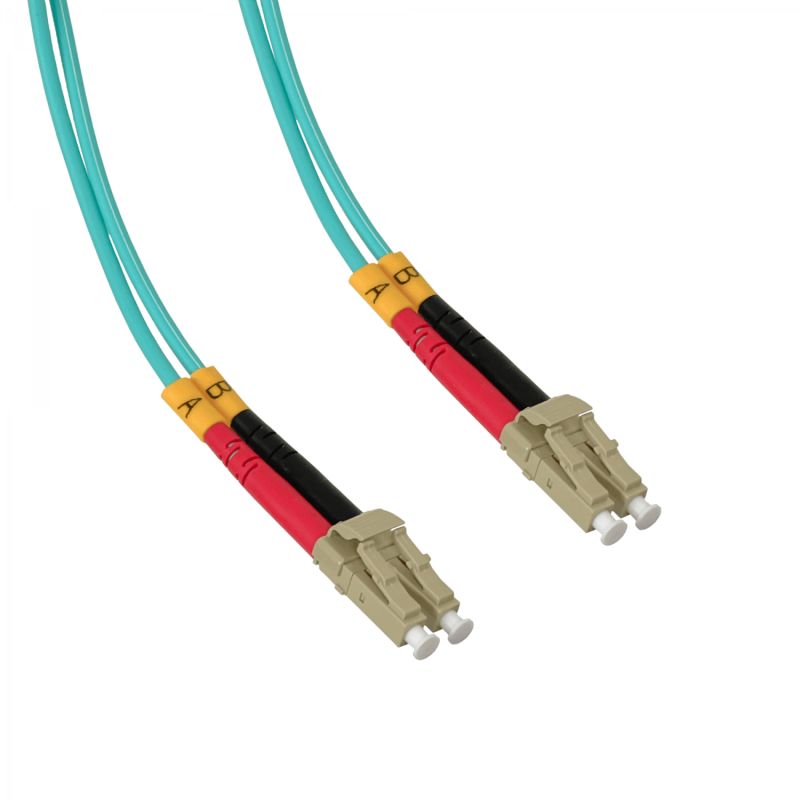 1mt LC-LC OM3 MultiModo MM Duplex Jumper Fibra 3.0mm 50/125um LSZH