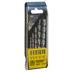 Brocas Concreto 4x74mm 5x84mm 6x99mm 8x119mm 10x119mm 5un. CM-BR45001