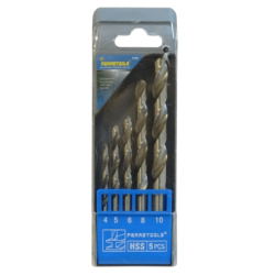 Brocas Metal 4x75mm 5x87mm 6x93mm 8x117mm 10x132mm Juego-5un. F3169