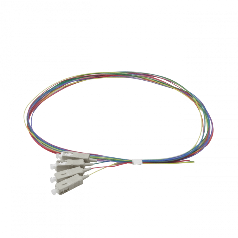 SC/UPC OM3 Multimodo 1,5mt 4-Unidades Pigtail 50/125um 0,9mm 150cm
