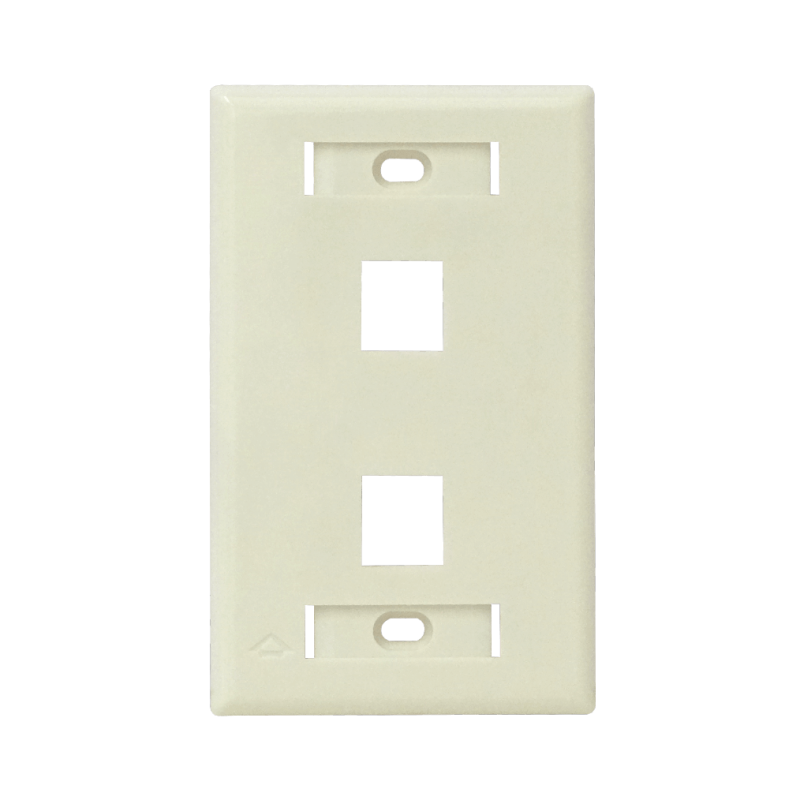 FURUKAWA para 2-Keystone Faceplate Blanco Plano 2P 70x114mm 35050017