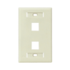 FURUKAWA para 2-Keystone Faceplate Blanco Plano 2P 70x114mm 35050017