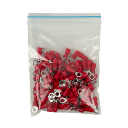 Ojo-4,3mm 0,5-1,5mm2-Cable 100-unids. Conector Rojo Aislado PVC