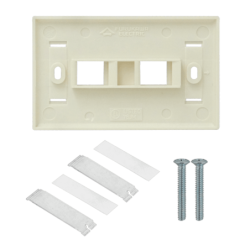 FURUKAWA para 2-Keystone Faceplate Blanco Plano 2P 70x114mm 35050017