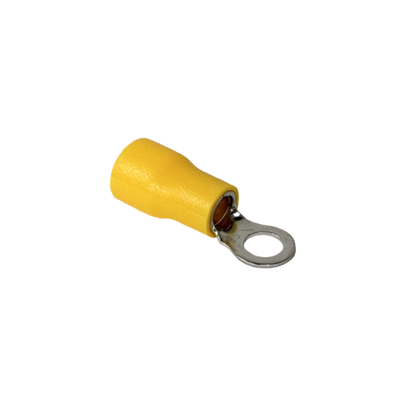 RV5.4-4 Ojo-4,3mm 4-6mm2-Cable 50-unids. Conector Amarillo Aislado PVC