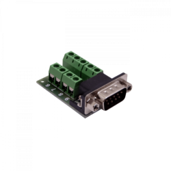 Conector DB9-Macho DE-09/M Atornillable Terminal-Regleta req-FP1MV