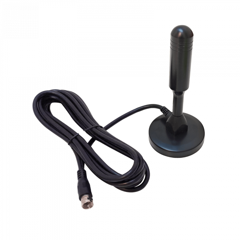 Antena TV HD Digital 470-862MHz Base-Magnetica F-M-3mt DVB-T