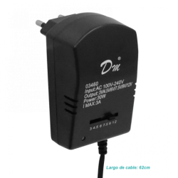 UNIVERSAL 3-4,5-6-7,5-9-12V 3,0A 30W Variable Fuente Poder 100-240VAC