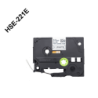 BROTHER 9mm Termoretractil 1,6-5,4mm Negro en Blanco Tubo 1,5mt