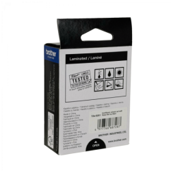 BROTHER E-P 24mm Negro en Fondo Blanco Cinta 8mt p/PT-E550WVP/D600VP