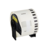 BROTHER Adh-Removible 62mm 30,4mt Negro sobre Amarillo Papel-Cont p/QL