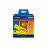 BROTHER Adh-Removible 62mm 30,4mt Negro sobre Amarillo Papel-Cont p/QL