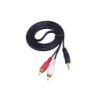 3,5mm-M 2-RCA-M 1,5mt Macho-Macho Cable Audio Plug-RCA Phone-1/8