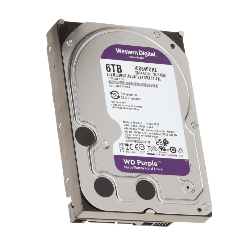 WESTERNDIGITAL 6TB 256mb 6Gb/s 175MB/s DiscoDuro interno 3,5-pulg SATA