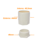 LINKCHIP 40mm Blanca Salida de Caja PVC para Tubo