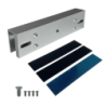 ZK Soporte U para Magnetico Aluminio 180x38x28mm Vidrio