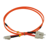 1mt LC-SC OM1 MultiModo MM Duplex Jumper Fibra 3mm 62.5/125um