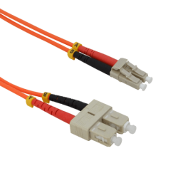 1mt LC-SC OM1 MultiModo MM Duplex Jumper Fibra 3mm 62.5/125um
