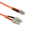 1mt LC-SC OM1 MultiModo MM Duplex Jumper Fibra 3mm 62.5/125um